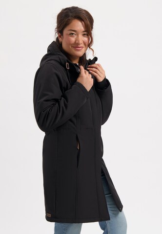 Travelin Winterjacke ' Erla ' in Schwarz