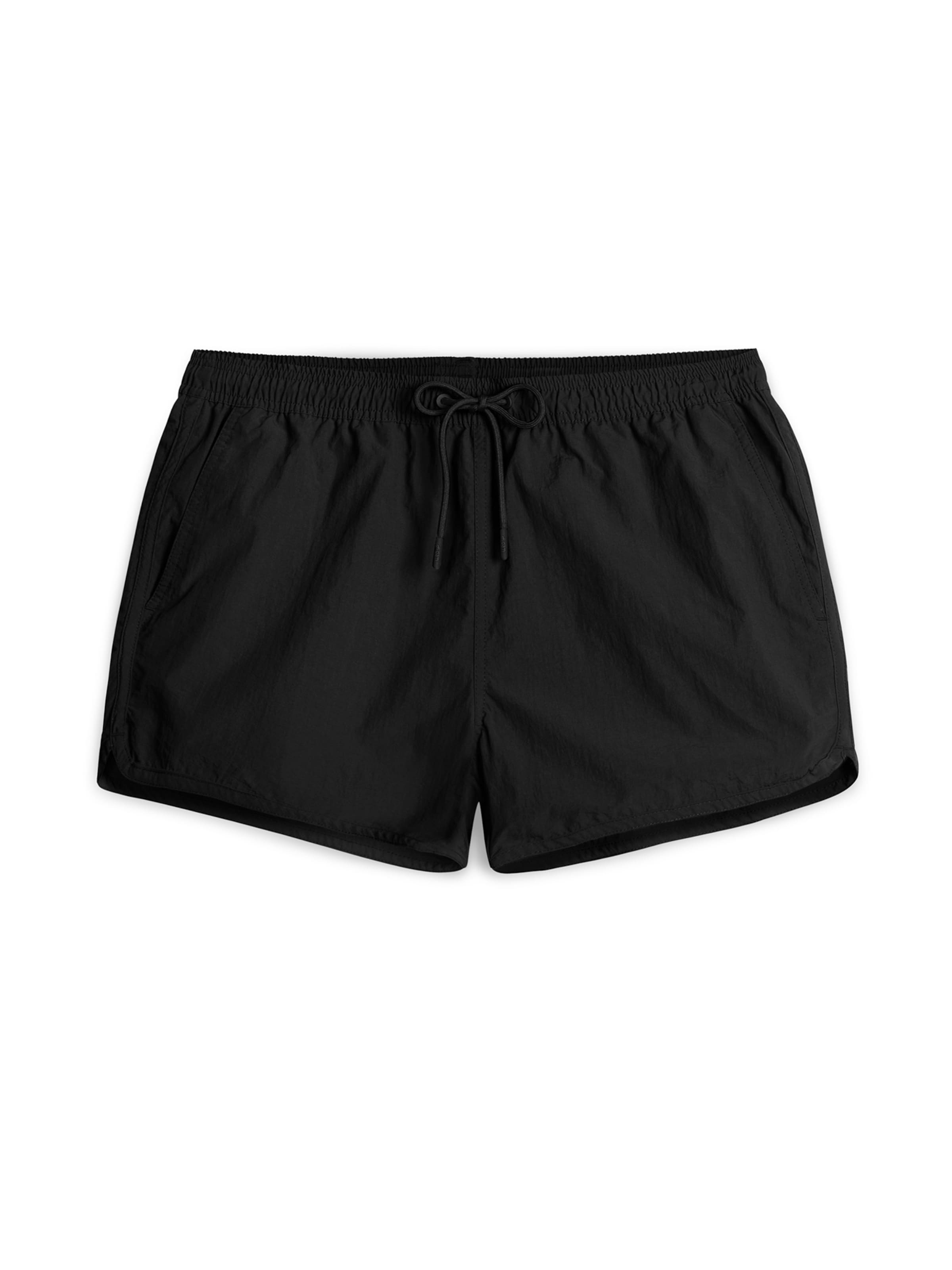 A-dam Badeshorts in Schwarz: Vorderseite