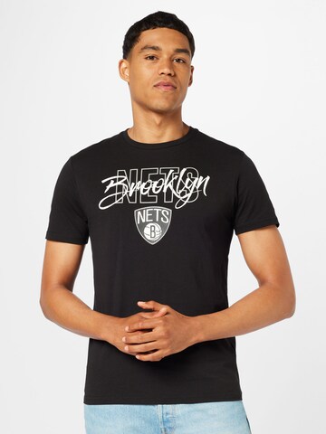 NEW ERA T-Shirt 'Script' in Schwarz: Vorderseite