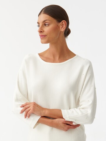 TATUUM - Pullover 'PERLO' em branco