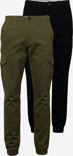 JACK & JONES Pantalon cargo 'MARCO JOE' en olive / noir, Vue avec produit