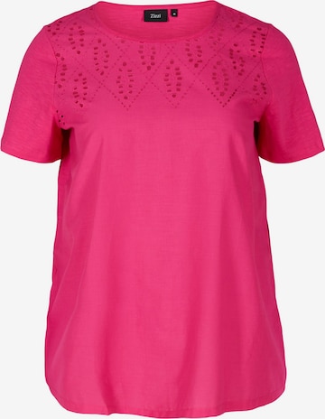 Zizzi Тениска 'Mstella' в розово: отпред