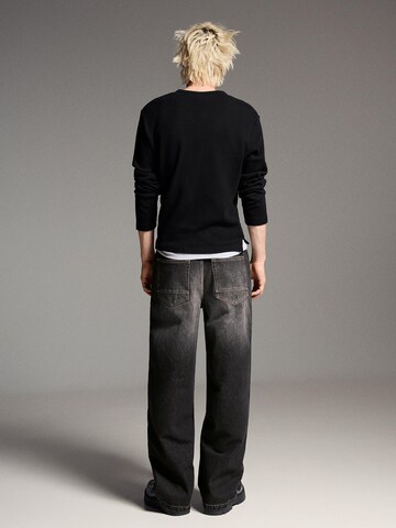 Bershka Baggy Farmer - fekete