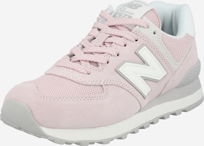 new balance Zapatillas deportivas bajas '574' en gris plateado / rosa claro / blanco, Vista del producto