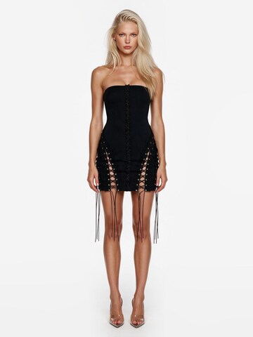 Robe 'Sorry I'm Late Dress' GOD SAVE QUEENS en noir