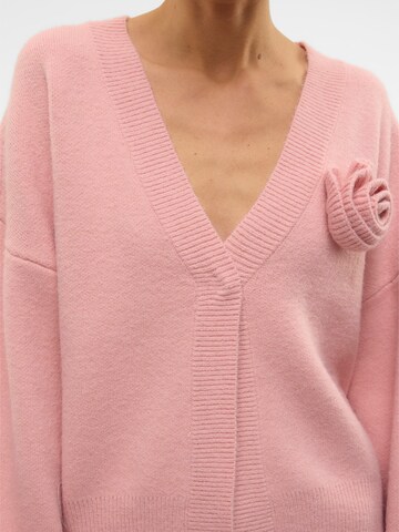 VERO MODA Gebreid vest 'VMCarrie' in Roze