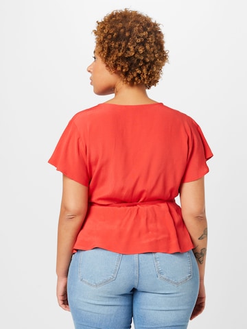 ABOUT YOU Curvy Shirt 'Thea' in Red