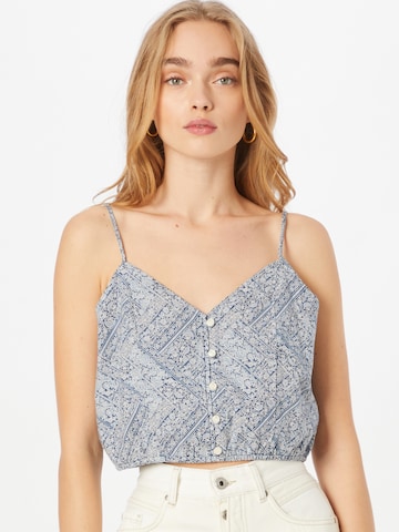 American Eagle - Top em azul: frente