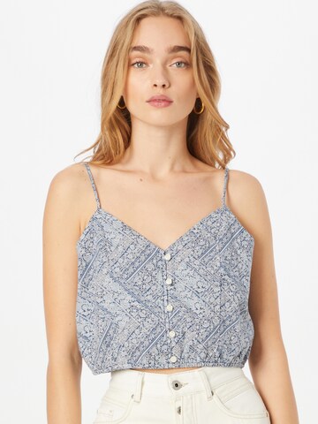 American Eagle - Top en azul: frente