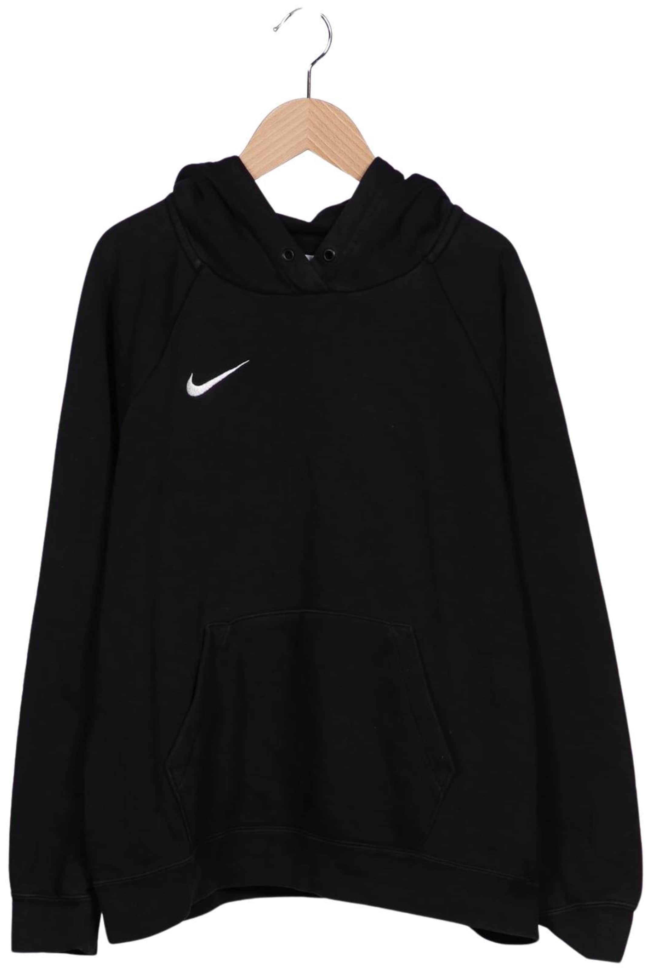 NIKE Sweatshirt & Zip-Up Hoodie in L in Black: front