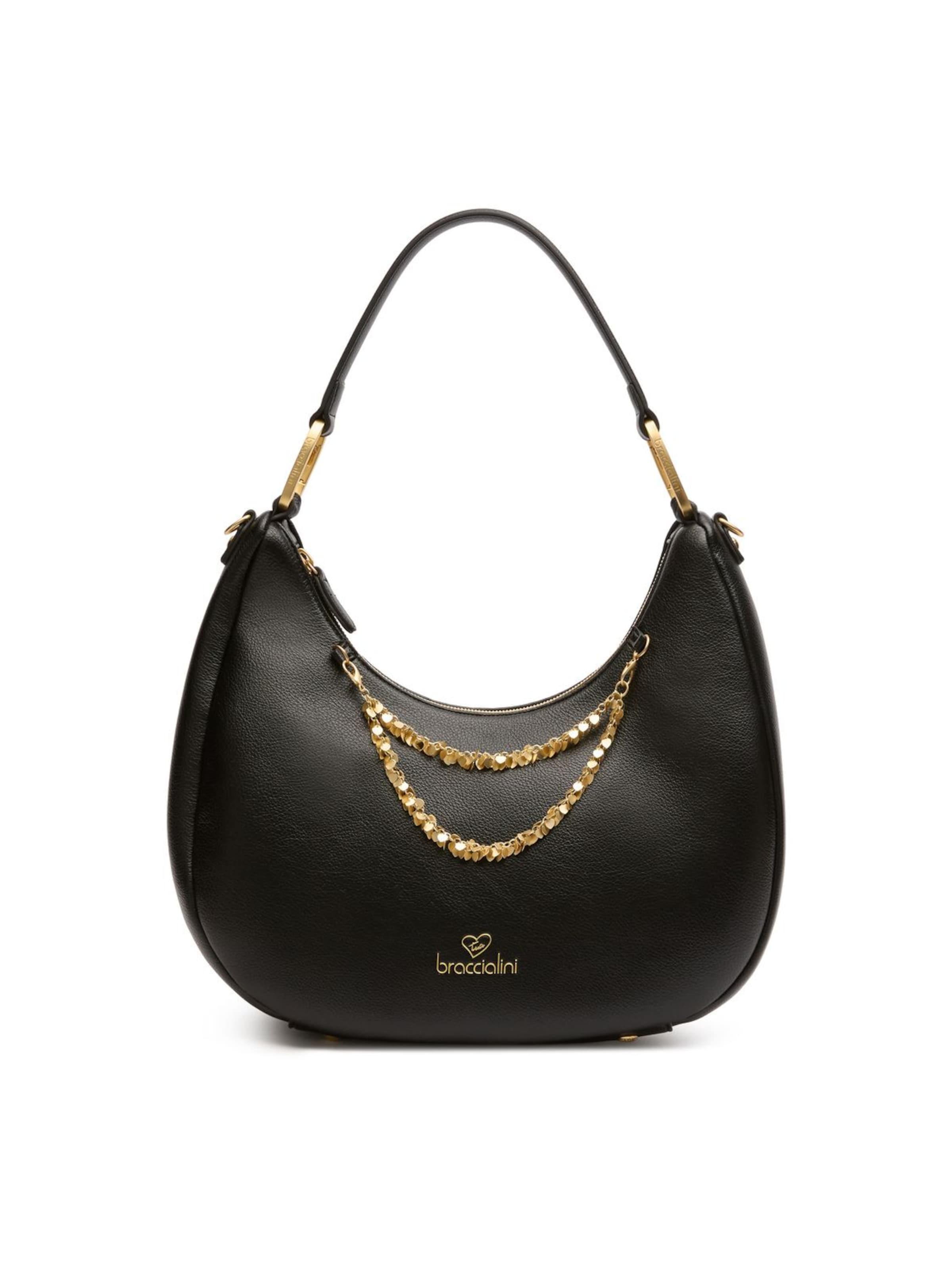 Braccialini Schultertasche 'Amy'‌‌‌‌‌ in Schwarz: Vorderseite