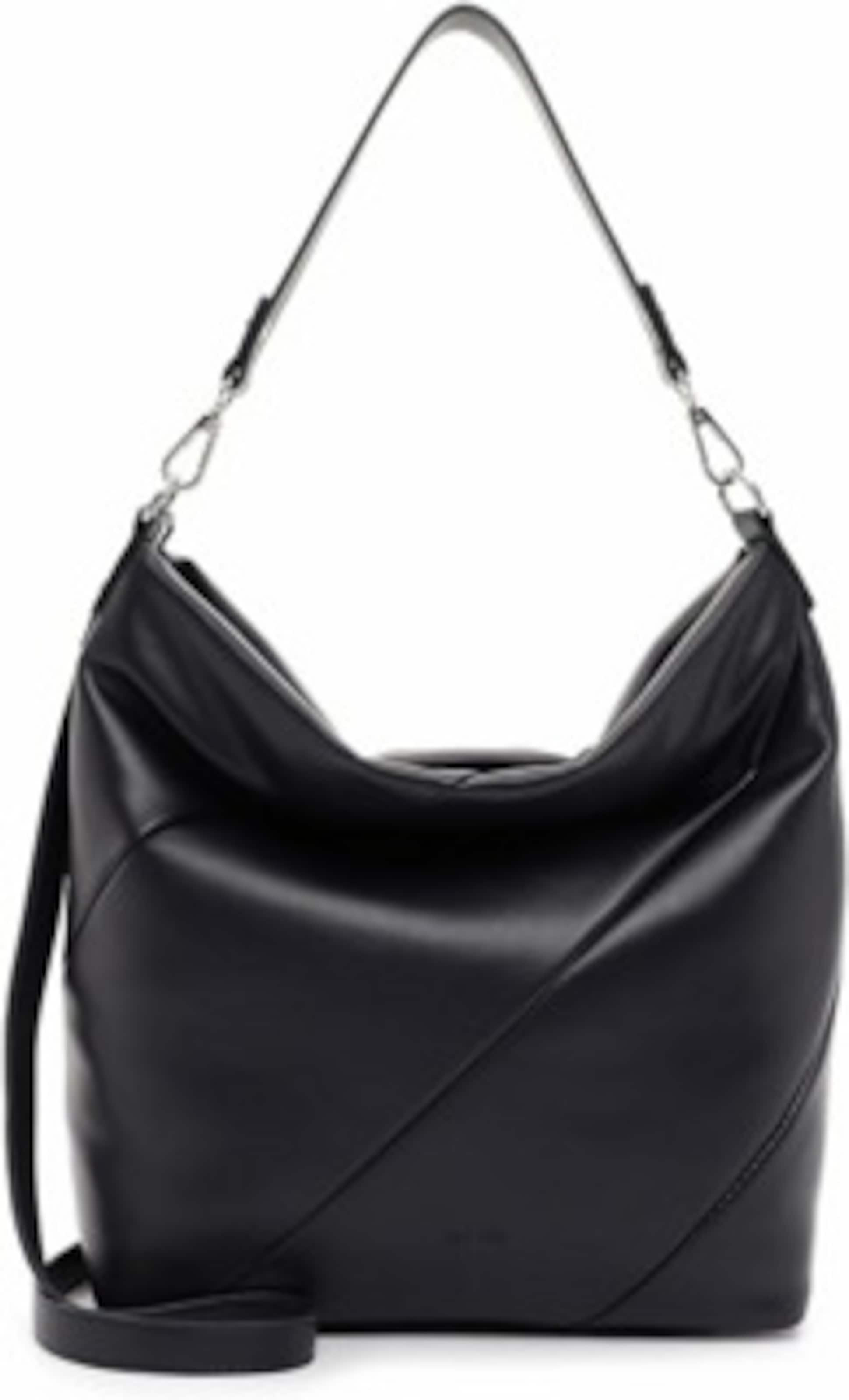 Emily & Noah Beuteltasche in Schwarz: Vorderseite