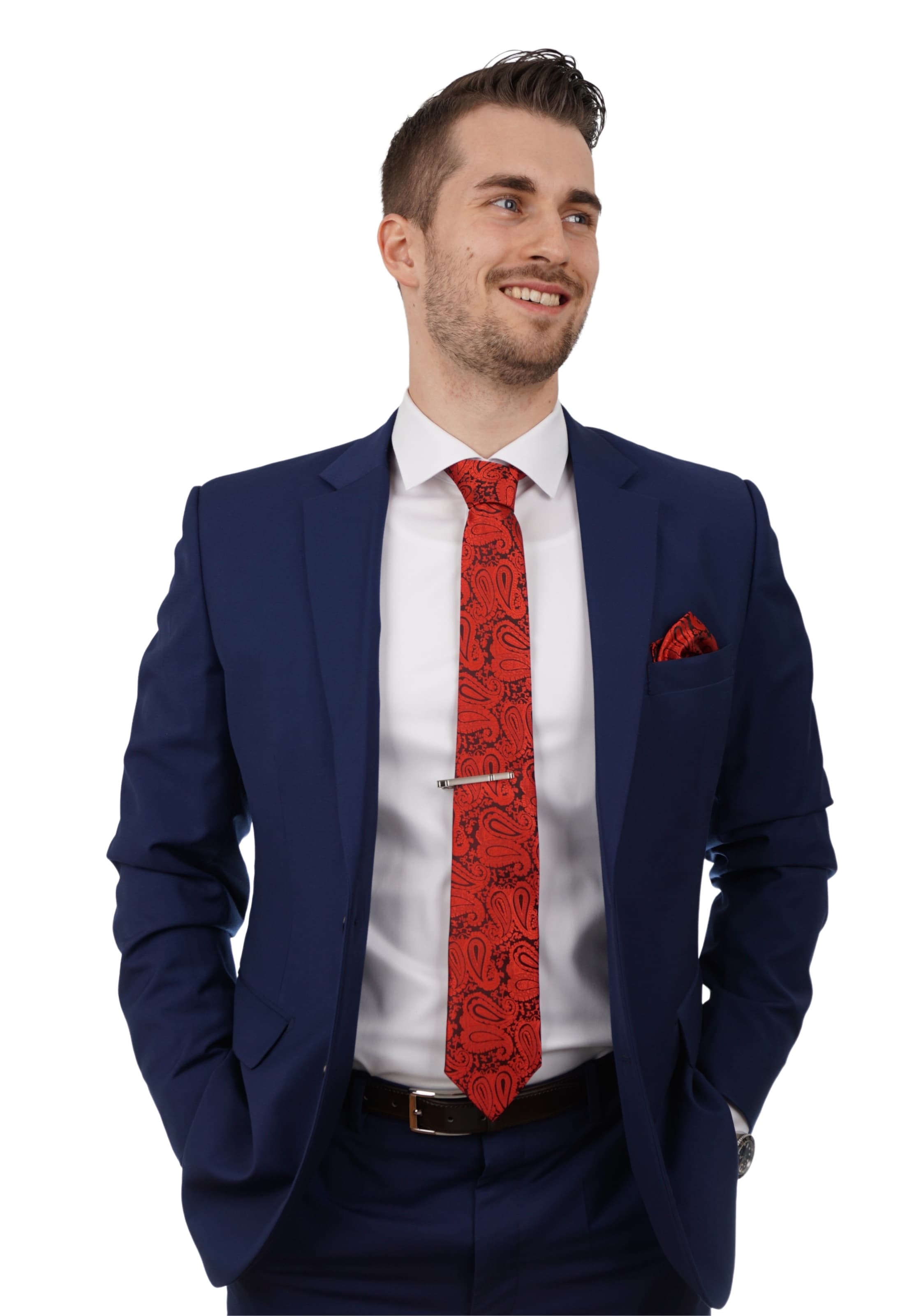 Massi Morino Tie in Red: front