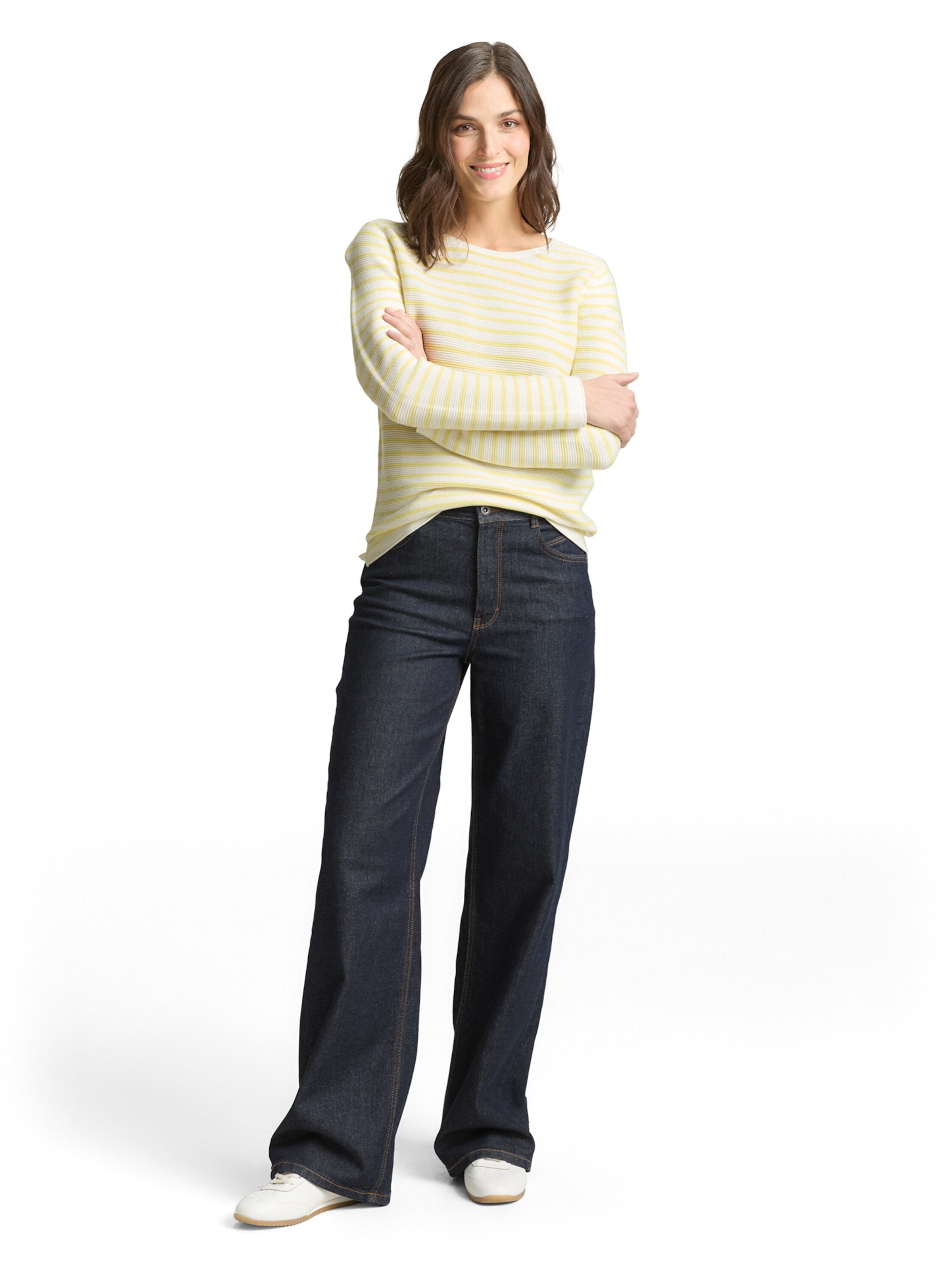 TOM TAILOR Tröja 'Ottoman' i gul