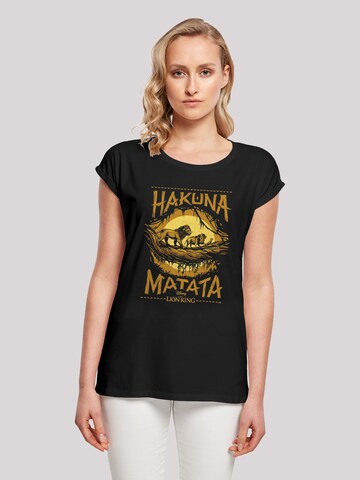 T-shirt 'Disney Der König der Löwen Hakuna Matata' F4NT4STIC en noir : devant