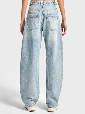 IT'S BASIC Loosefit Jeans 'Skater Mid Rise' in Blauw