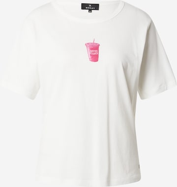 balta monari Marškinėliai: priekis