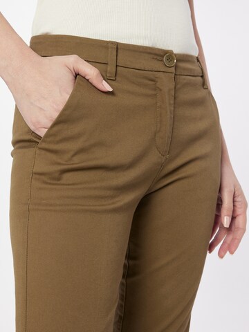 Sisley - Slimfit Pantalón de pinzas en verde