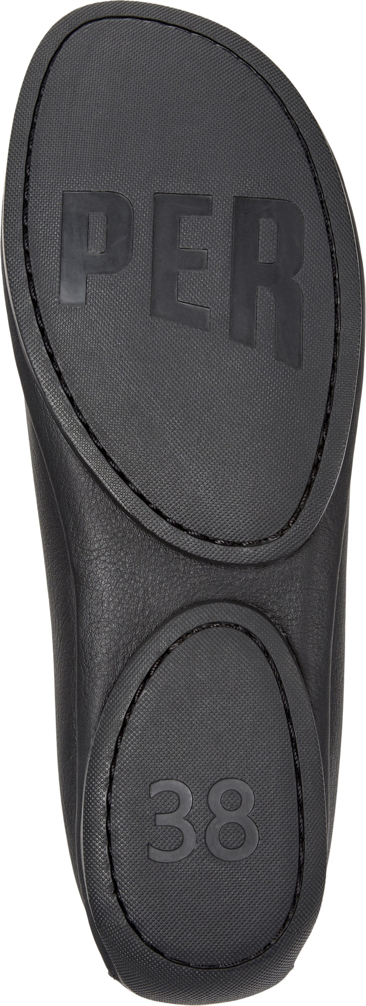 CAMPER Ballerina met riempjes 'Right Nina' in Zwart