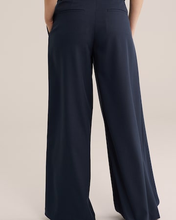 Wide leg Pantaloni con pieghe di WE Fashion in blu