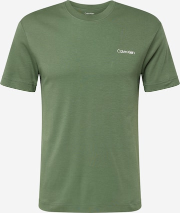 Calvin Klein - Camiseta en verde: frente