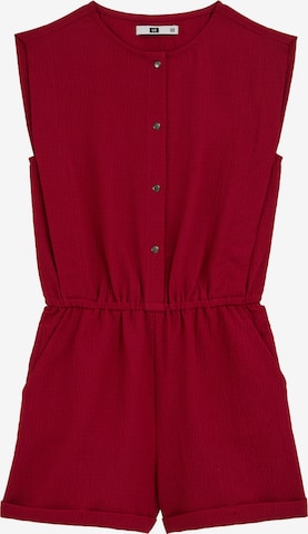 WE Fashion Overall värissä punainen: etupuoli