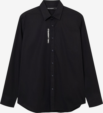 Chemise Karl Lagerfeld en bleu : devant