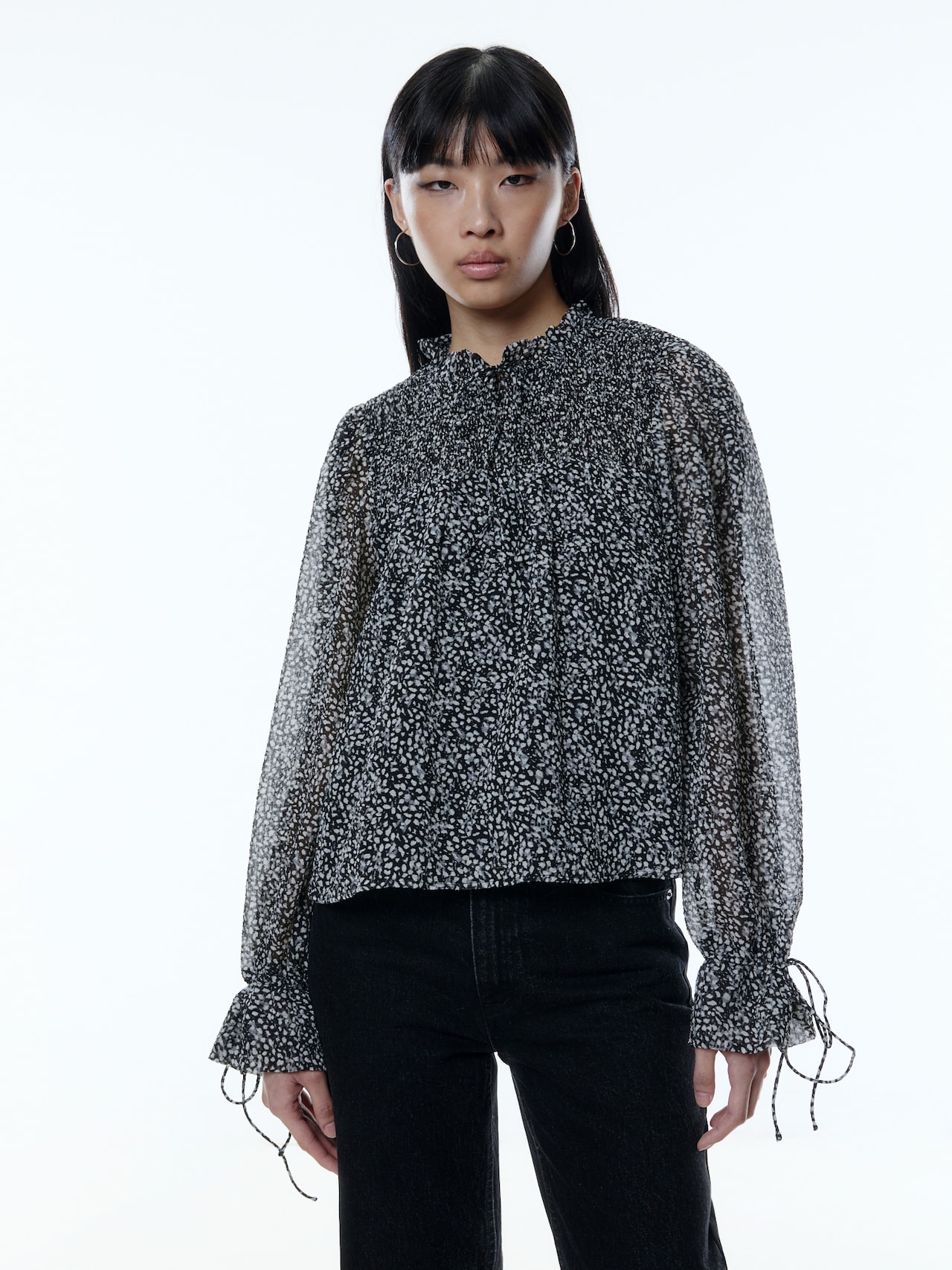 EDITED Blouse 'Josephina' Zwart