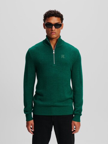 Pull-over Karl Lagerfeld en vert : devant