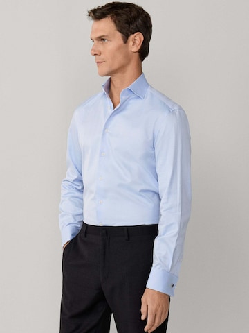 Hackett London Slim fit Zakelijk overhemd in Blauw