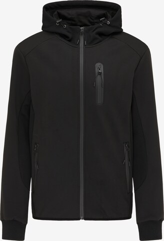 Mo SPORTS Zip-Up Hoodie in Black: front