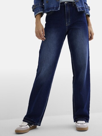 bonprix Loosefit Jeans in Blau
