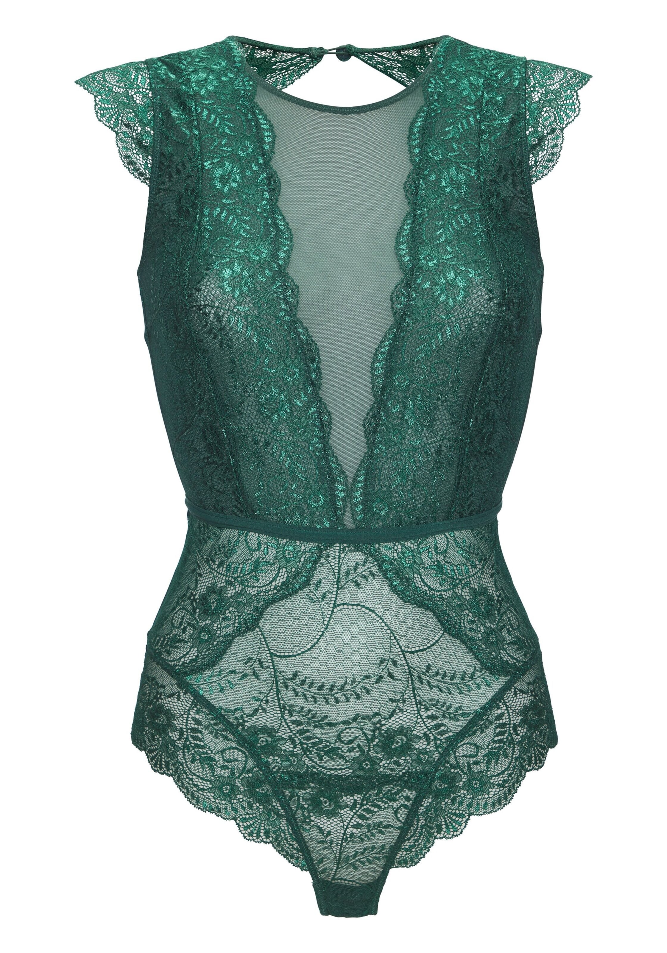 LASCANA Bodysuit in Green: front