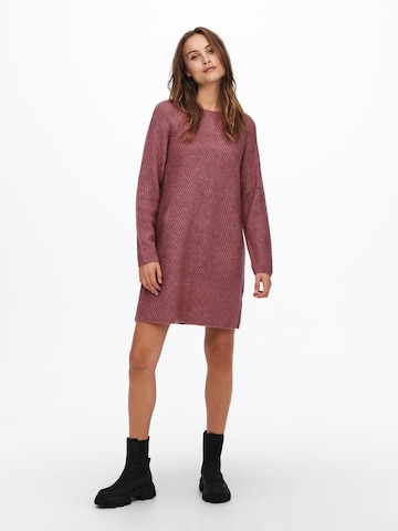 ONLY Knitted dress 'Carol' in Purple