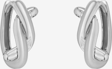Sofia Milani Ohrringe 'Curved' in Silber: Vorderseite