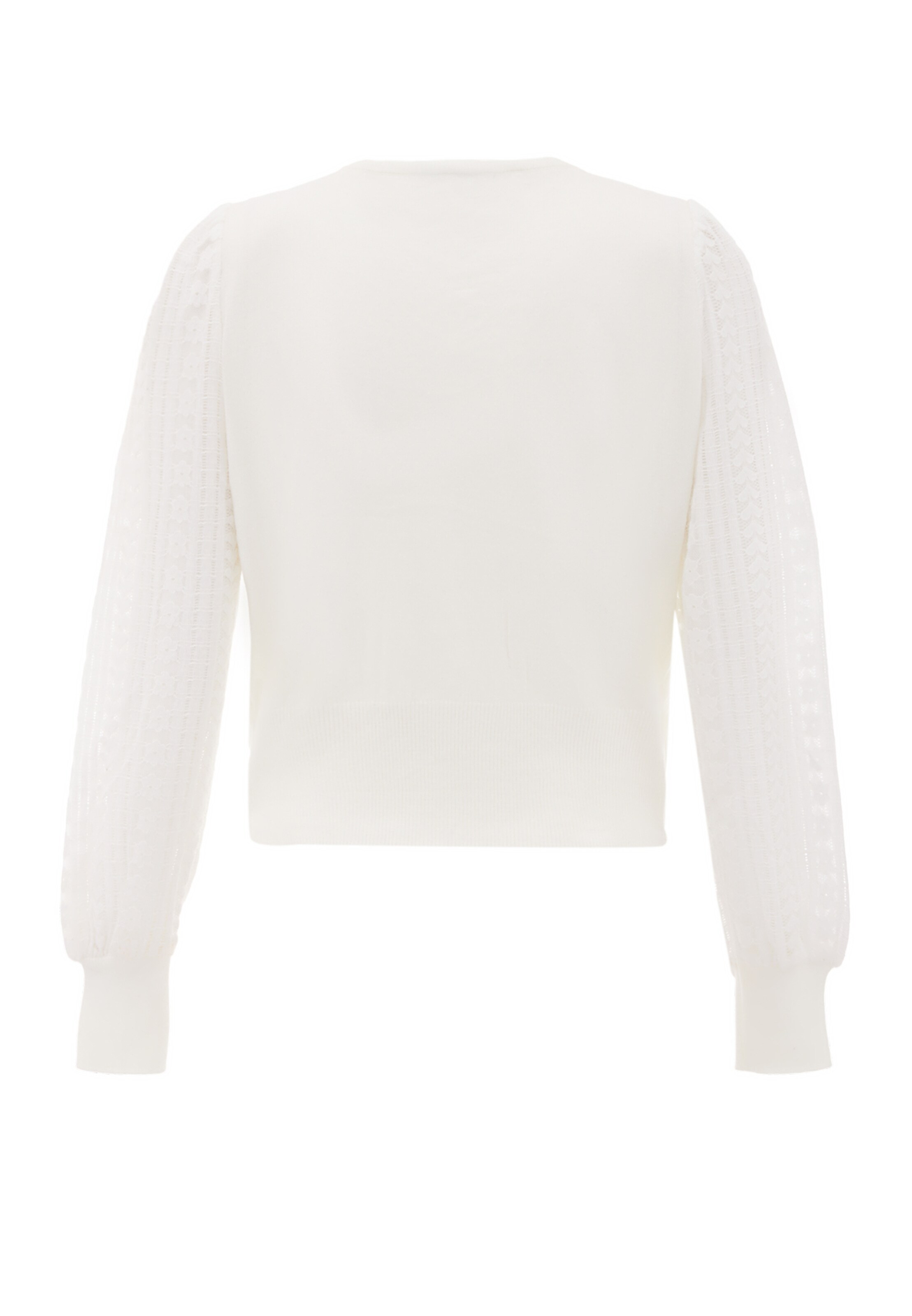 NAEMI - Casaco de malha em branco