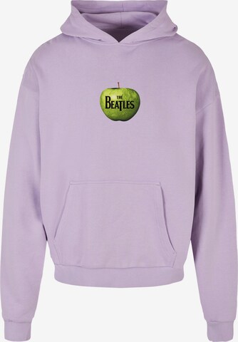 Merchcode Sweatshirt 'Beatles - Apple' in Lila: predná strana