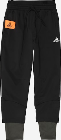 ADIDAS PERFORMANCE Tapered Sporthose in Schwarz: predná strana