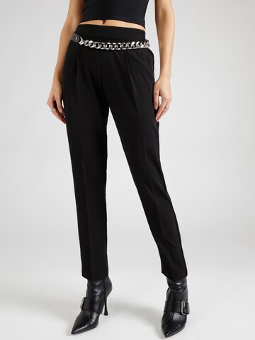 Regular Pantalon à plis 'Pull On' Wallis en noir : devant