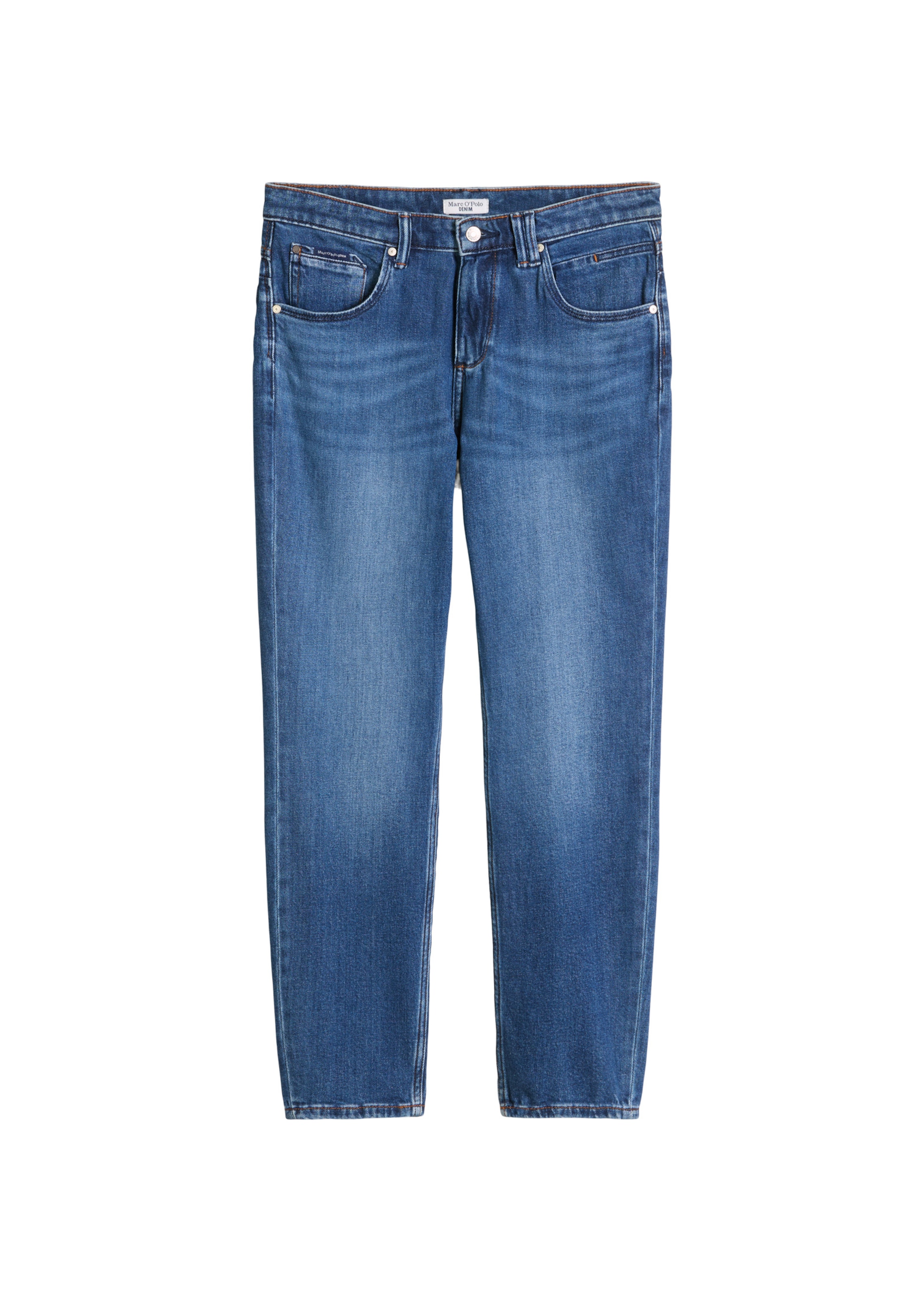 Marc O'Polo DENIM Tapered Jeans 'Freja' in Blauw: voorkant