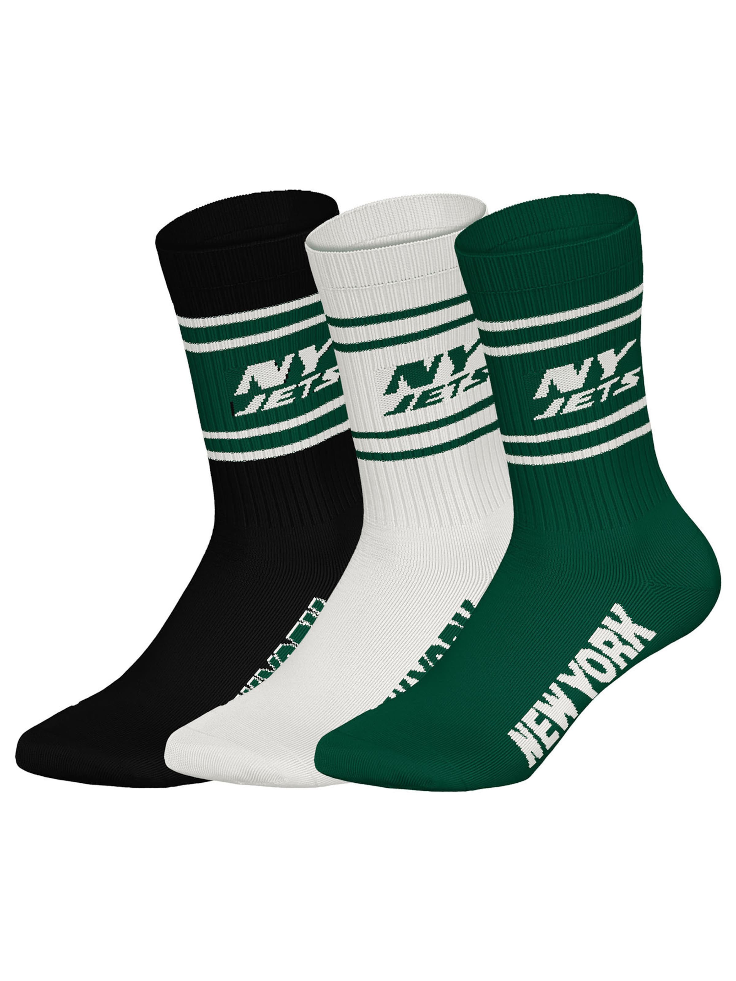 Huddle Freizeitsocken ' NFL New York Jets Crew ' in Grün: Vorderseite