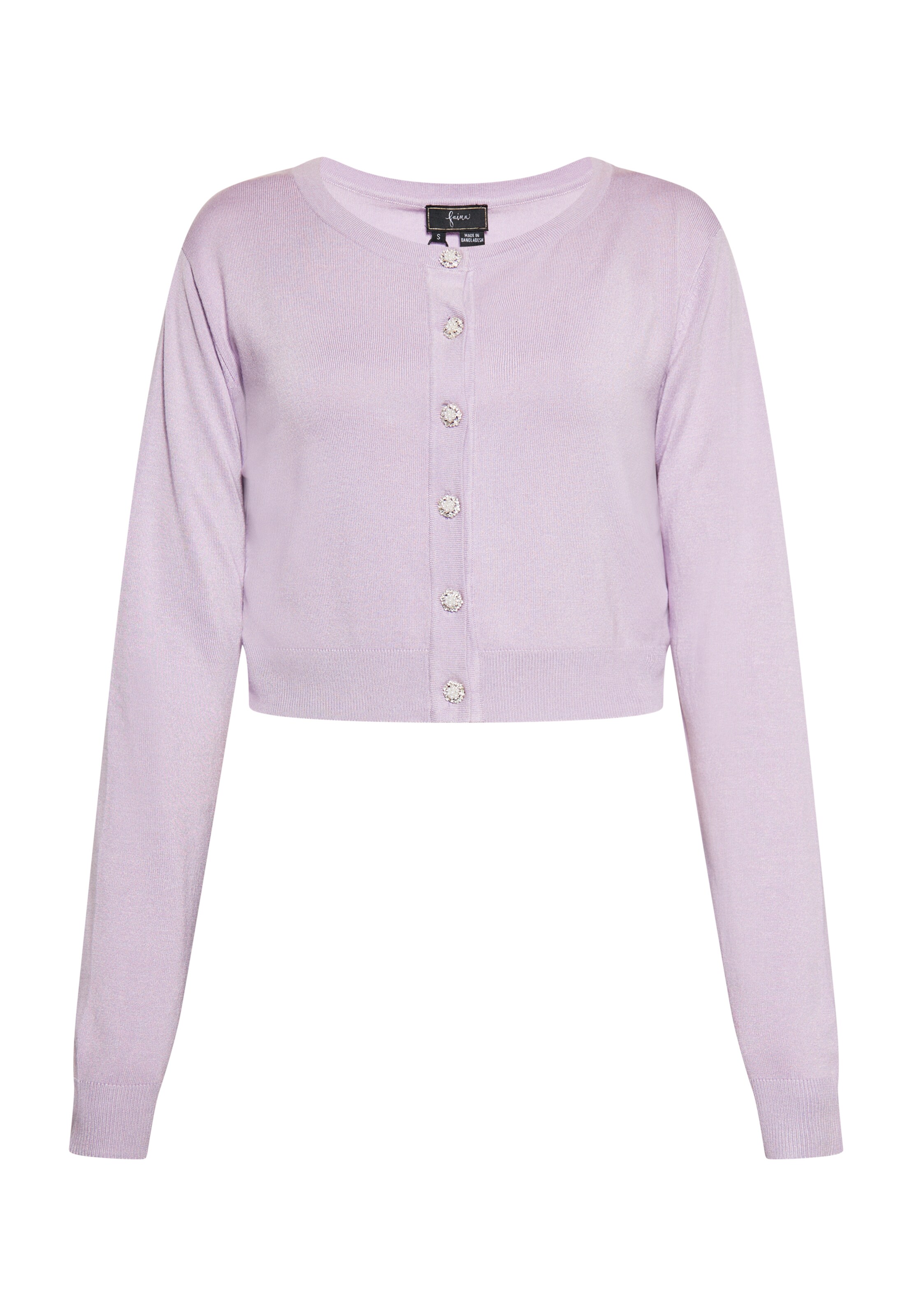 faina Вязаная кофта в Лиловый: спереди
