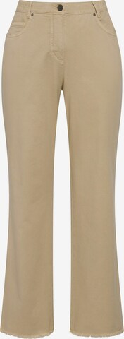 Ulla Popken Regular Jeans in Beige: front