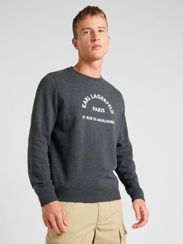 Karl Lagerfeld - Sweatshirt em cinzento: frente