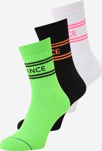 Stance Socks in Green: front