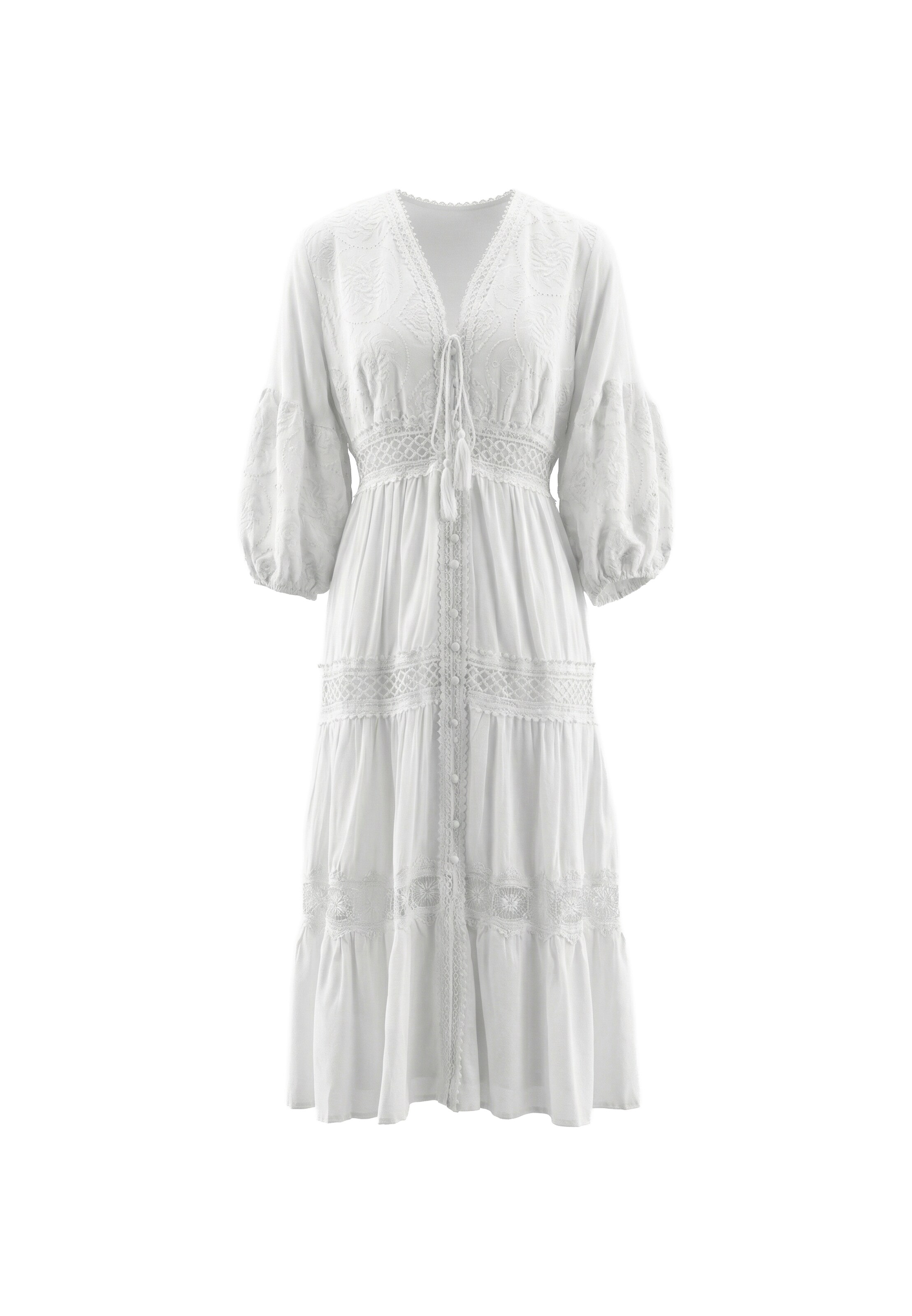 IZIA Vestido em 40 em branco, Vista do artigo