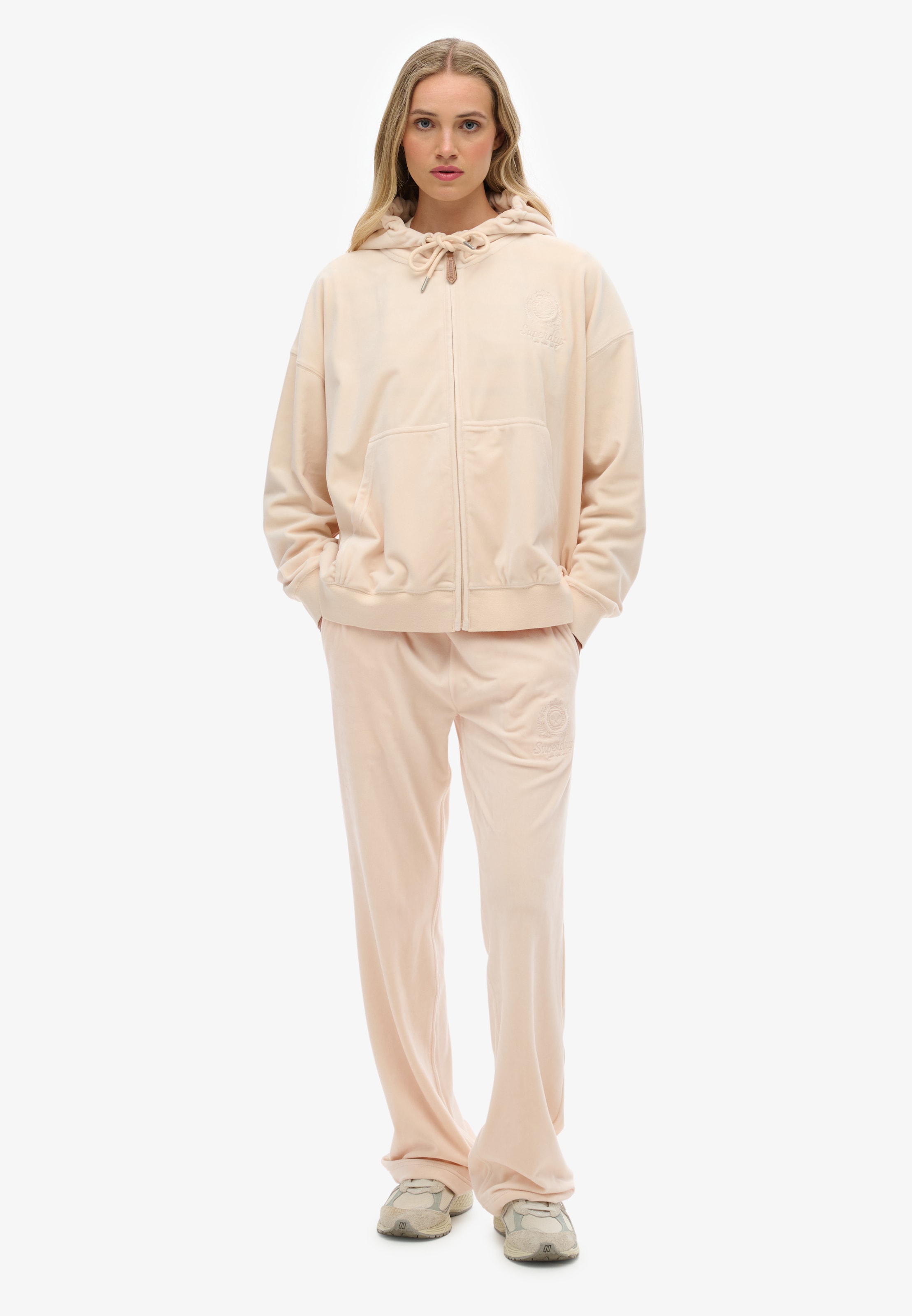 Superdry Sweatvest 'Country Club' in Roze