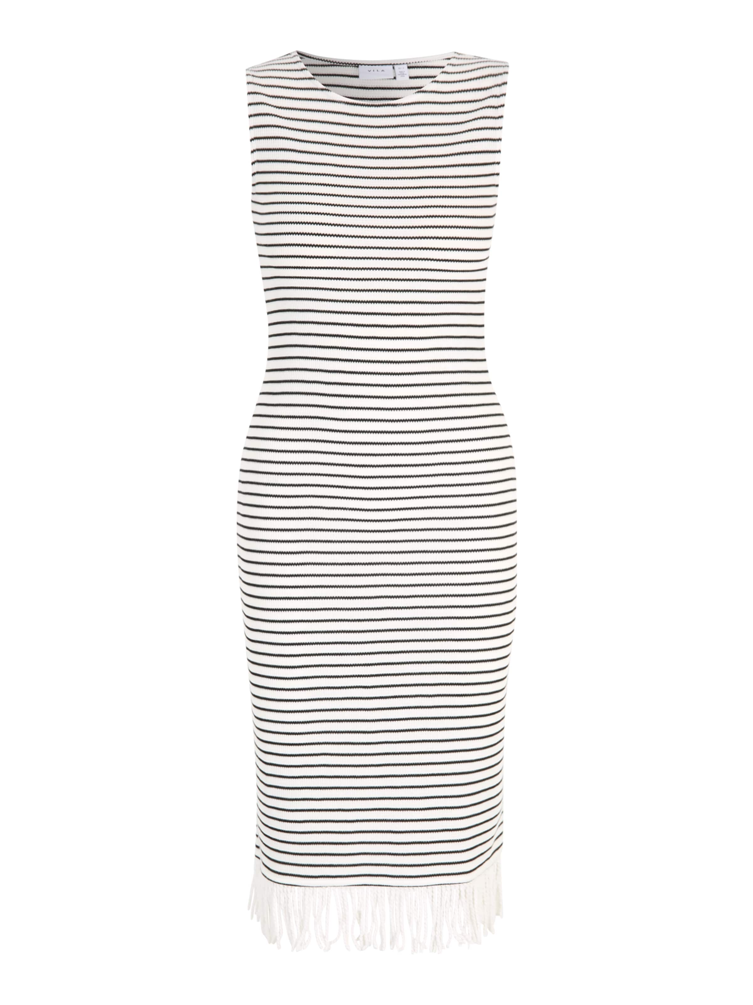 Vila Petite Kootud kleit 'SIF', värv valge: eest vaates