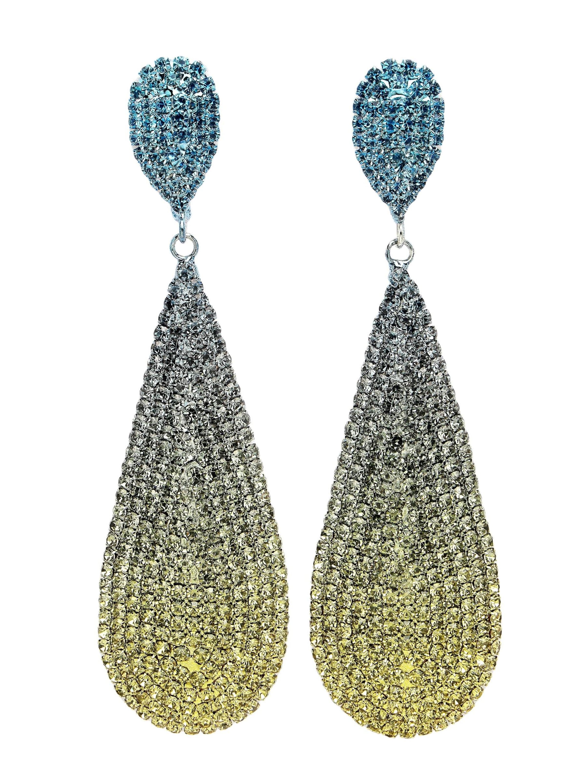 AVANT-GARDE PARIS Earrings 'Quintaka' in Blue: front