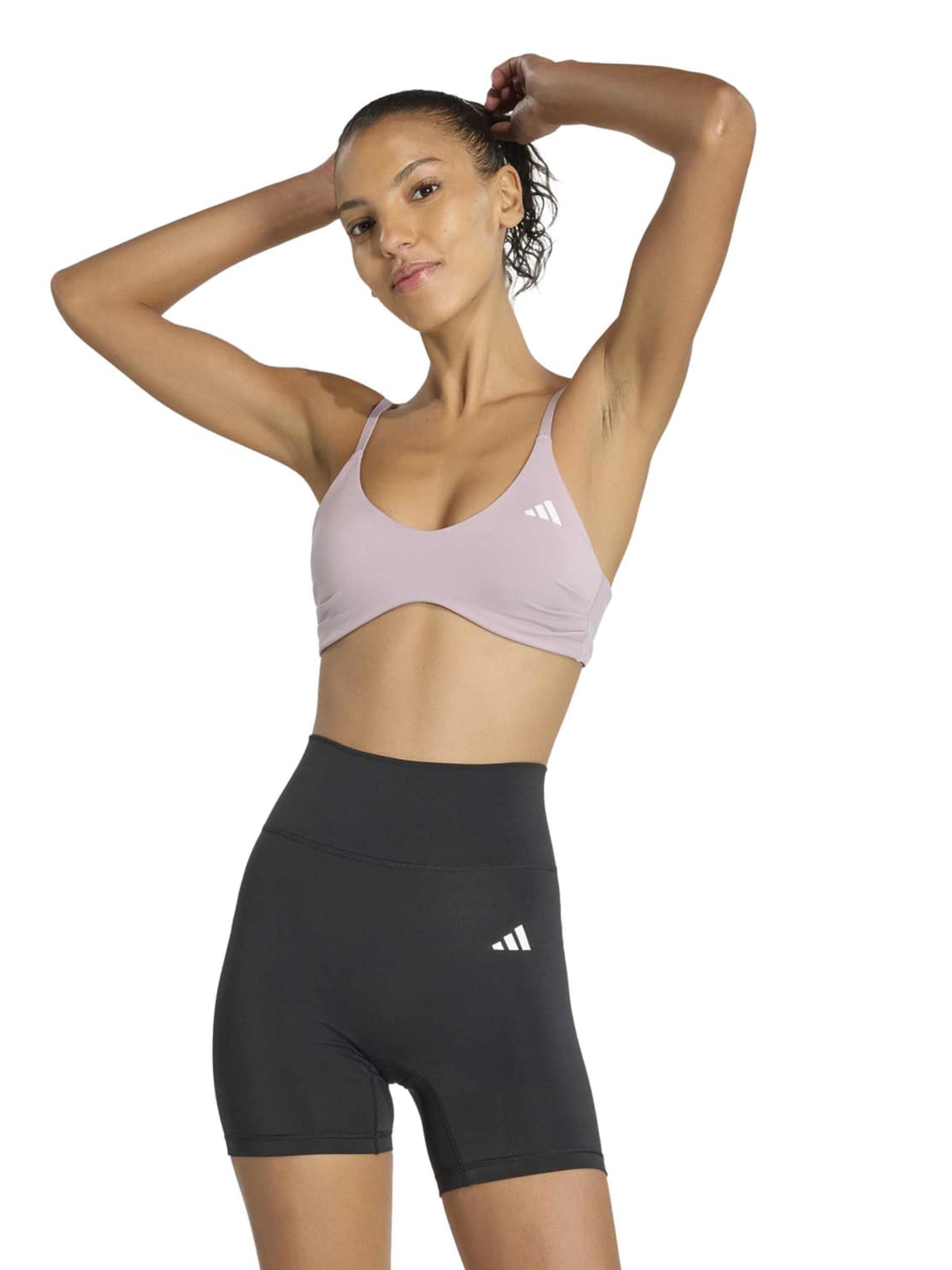 ADIDAS PERFORMANCEBustier Sportski grudnjak 'Optime Essentials' - ljubičasta boja: prednji dio